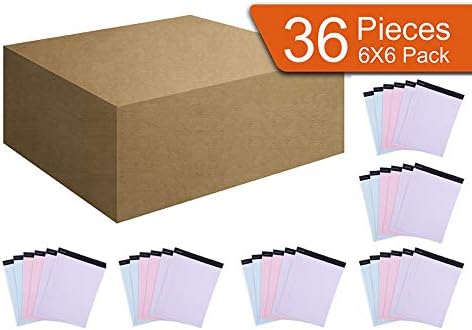 Mintra Office Legal Pads, ((xBasic, 8.5in x 11in, Narrow (Pastel), 36pk (6-6pks))