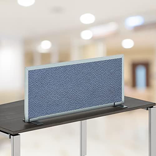 OBEX Acoustical Free Standing Privacy Screen, Cubicle Accessories Desk Privacy Panel, Desk Dividers for Office, Office Furniture Partitions Portable Sound Proof Dividers, 12" x 36", Twilight