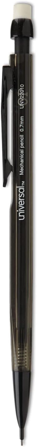 Universal 22010 Mechanical Pencil, 0.7mm, Smoke, Dozen