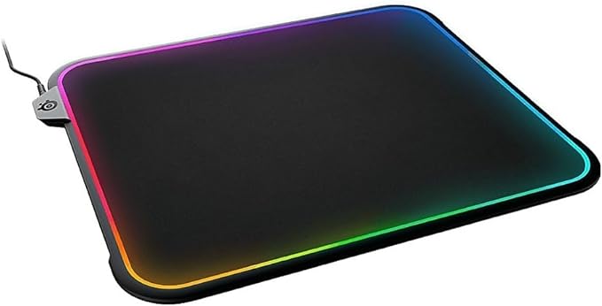SteelSeries QcK Gaming Mouse Pad - Medium RGB Prism Cloth - Optimized For Gaming Sensors