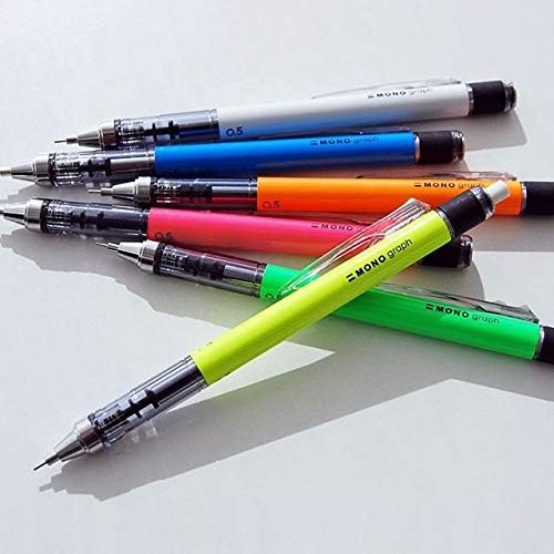 Tombow Mechanical Pencil, Monograph 0.5mm, Neon Orange (DPA-134D)