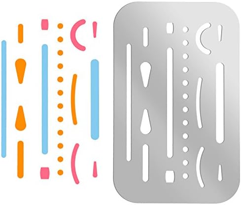 3 Pieces Eraser Shield Eraser Template Drafting Metal Erasing Shield Stainless Steel for Drawing Drafting Tool Artists