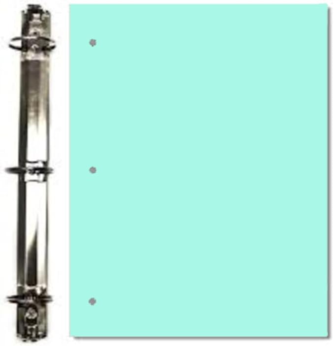 Copy And Printing Color Paper, 20 Lb. 3 Hole Punch 500 Sheets Per Ream. (Turquoise)