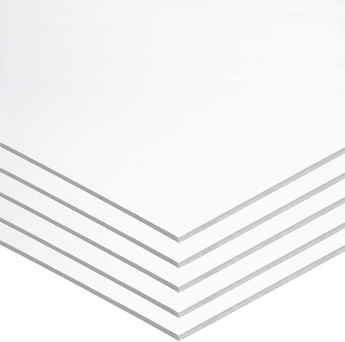 UCREATE Foam Board, White, 22" x 28", 5 Sheets (P5557)