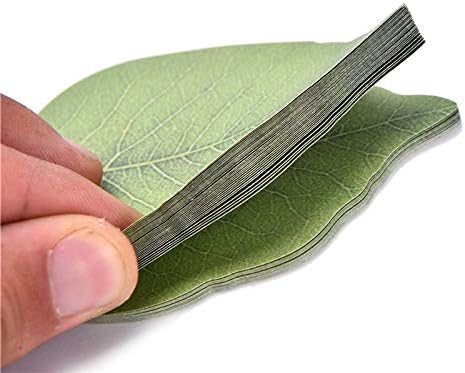 300 Sheets Leaf Sticky Notes Memo Pad Paper Sticker Pads (50 Sheets/Pad x 6 Pads)