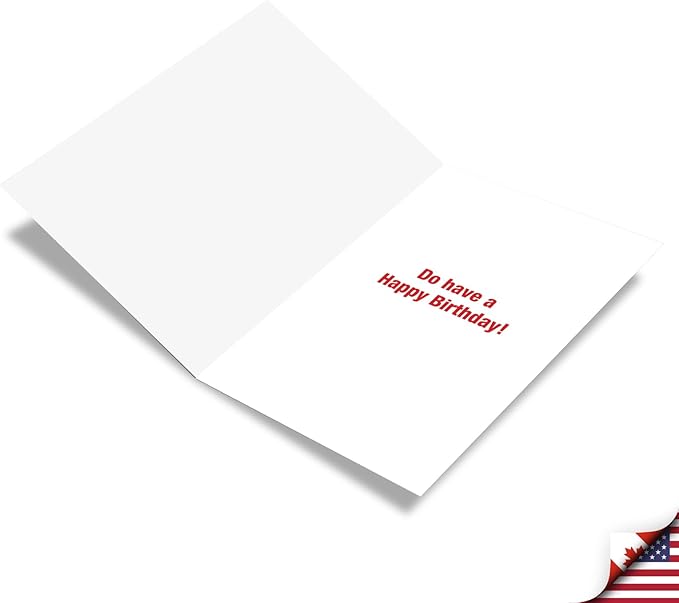 NobleWorks Funny Birthday Greeting Card w/ 5 x 7 Inch Envelope (1 Card) Bday Do Me Vest C7193BDG