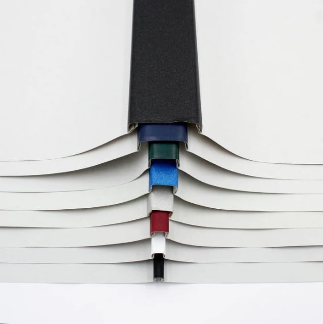 Thermal Binding Clear Covers with Steel Spine –for Thermal Binding Machines – Formerly Unibind – Used in Real Estate, Education and Various Businesses (Navy, 100 Sheets Max - 66/Box)