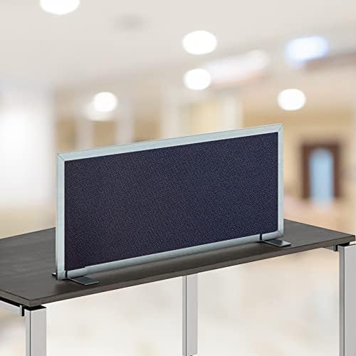 OBEX Acoustical Free Standing Privacy Screen, Cubicle Accessories Desk Privacy Panel, Desk Dividers for Office, Office Furniture Partitions Portable Sound Proof Dividers, 18" x 66", Slate