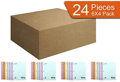 Mintra Office Spiral Notebooks (Pastel - College Ruled, 24pk (4-6pks))