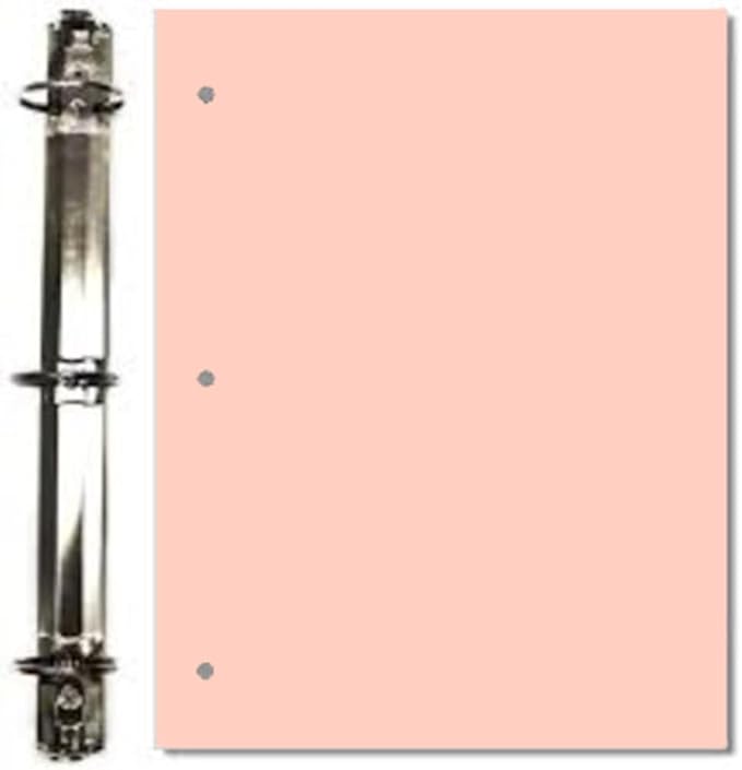 Copy And Printing Color Paper, 20 Lb. 3 Hole Punch 500 Sheets Per Ream. (Peach)