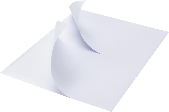 MFLABEL Half Sheet Labels Laser/Ink Jet Shipping Labels 8.5 x 11 Inches Packaging Labels, Address Labels for Laser & Inkjet Printers, 500 Count(250 Sheets)