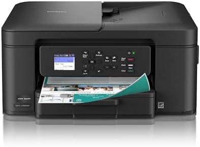 Brother Work Smart 1360 Wireless Color Inkjet All-in-One Printer with Automatic Duplex Printing and 1.8” Color Display | Includes Refresh Subscription Trial(1) (MFC-J1360DW) (Uses LC501 Series Inks)