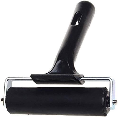 2Pcs Rubber Brayer Roller for Printmaking, Great for Gluing Application Also. (4inch+2.2 inch)