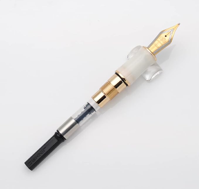 JINHAO 100 Fountain Pen with Ink Converter (Medium Nib 0.7mm, Deep Sea Green-A)