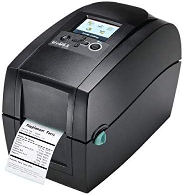Godex RT200i 2" Thermal Transfer Printer with Color Display 203 dpi, 7 IPS, USB(H/D), RS232, Ethernet