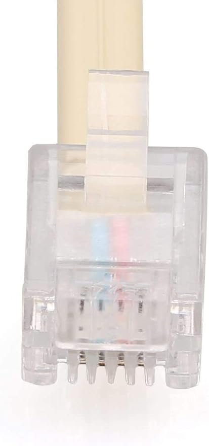 URBEST In-line DSL Splitter Adapter with Noise Filter for Telephone Phone Fax Accessory (2, Beige)