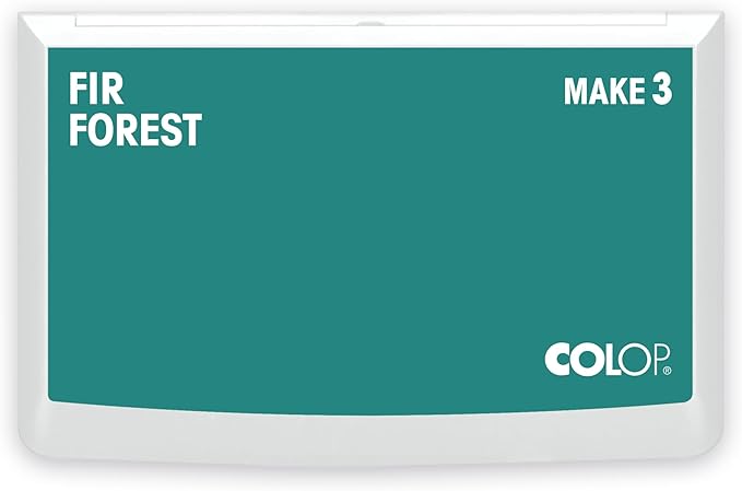 COLOP Make Series, Ink Stamp Pads, with Non-Toxic Premium Ink, Water-Based Acid-Free (Fir Forest, Make 3-3-1/2" x 6-1/4")