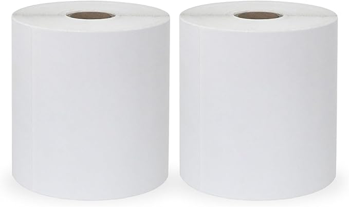 4"x6" Direct Thermal Shipping Labels 600 Lables/2 Roll (300 Pcs per Roll) Compatible with Zebra Rollo Beeprt Printer Permanent Adhesive