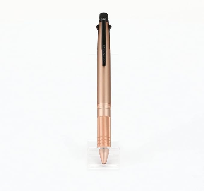 uni Jetstream 4&1 Metal Edition, 0.5mm Ballpoint Pen (Black, Red, Blue, Green) and 0.5mm Mechanical Pencil, Pink Gold (MSXE52000A05.74)