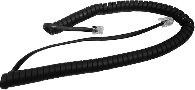 The VoIP Lounge Replacement 9 Foot Short Handset Curly Cord with Extra Long Lead for Allworx IP Phone 9224 9212 9212L 9204 9204G 9202 9202E 9308 9312