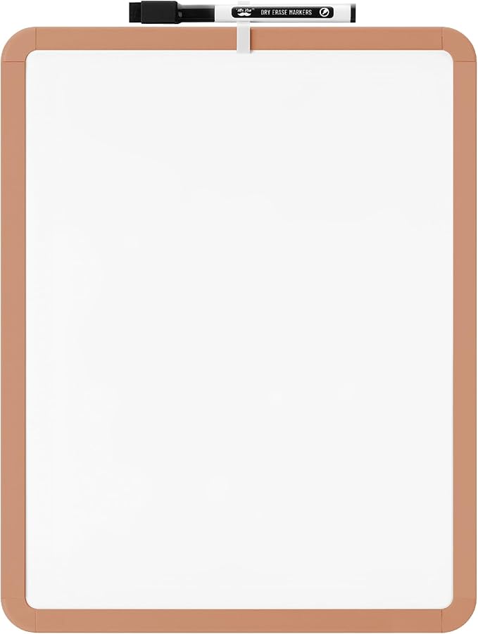 Mr. Pen- Dry Erase Board, 14” x 11” with a Black Dry Erase Marker, Sandstone Color Frame, Small White Board, White Board for Kids, White Board for Students, Small Dry Erase Board, Mini White Board