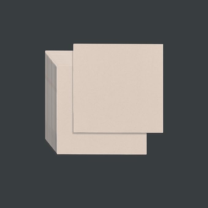 25 Pcs Book Board, Binder Board, Cover Board, Heavy Duty Chipboard for Book Binding, DIY Cardboard (Gray, 8 x 8 Inch 80PT)