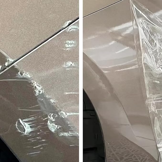 Clear Paint Protection Bulk Film for Cars, Headlight, Doors & Furniture, Self-Adhesive, Non-Yellowing, UV & Scratch Resistant, 7.5 mil TPU (6" x 60")