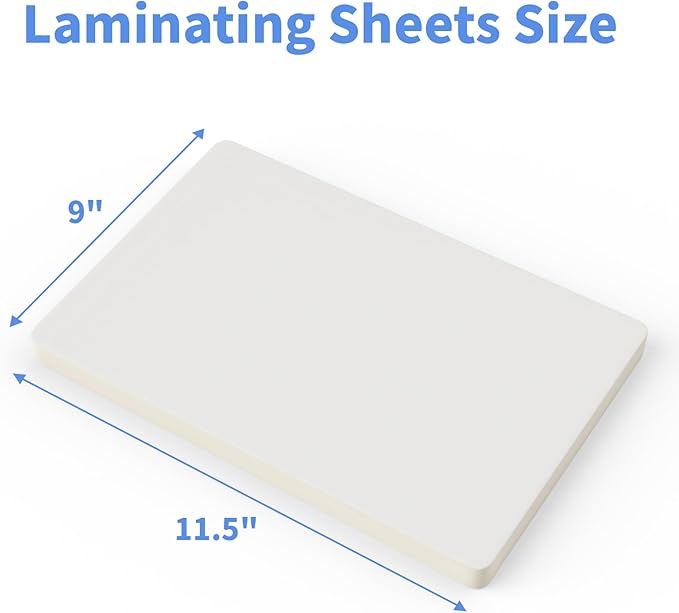 Thermal Laminating Pouches, FungLam Clear Laminating Sheets, 3 Mil Thickness Thermal Laminating Sheets, 9×11.5 Inch Laminator Sheets for Laminators, Clear Plastic Letter Size Sheets, 50 Pack.