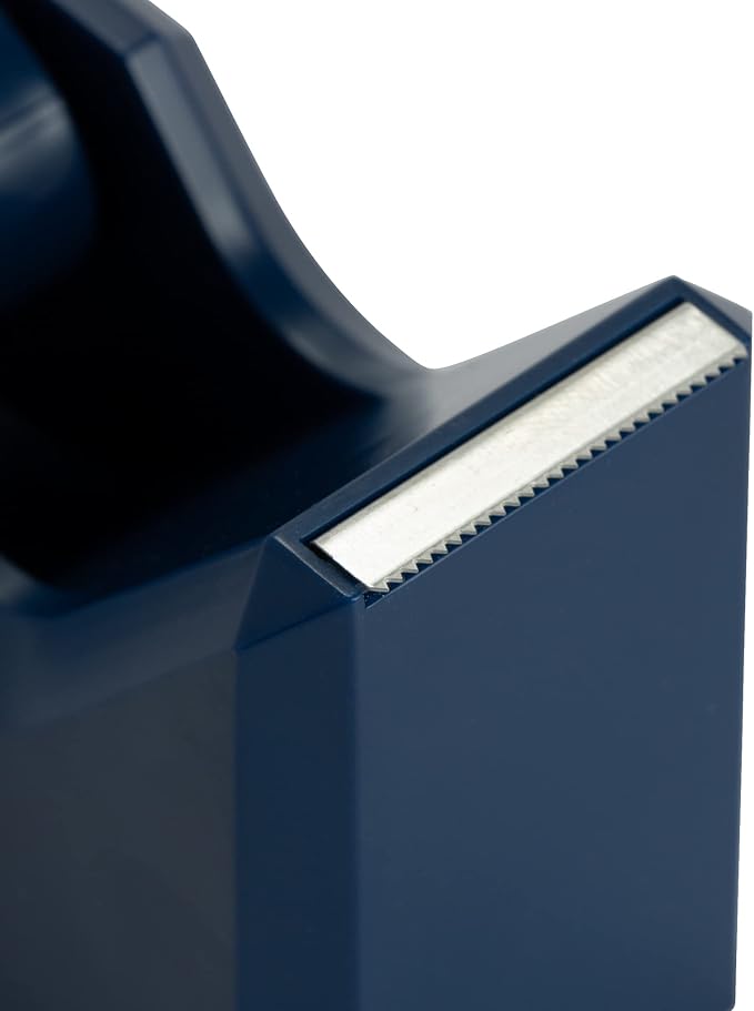 JAM PAPER Colorful Desk Tape Dispensers - Navy Blue - Sold Individually