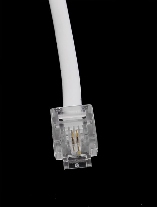 Ted Lele Male to Male 6P2C RJ11 Telephone Fax Machines Modems Straight Cable Wire Line 5M / 16.4ft Long