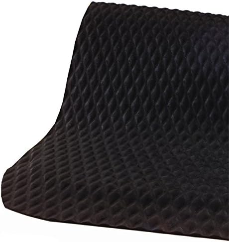 American Floor Mats Hog Heaven Premium 7/8" Black & Black Border 3' x 12' Nitrile Backed Anti-Fatigue Comfort Mat