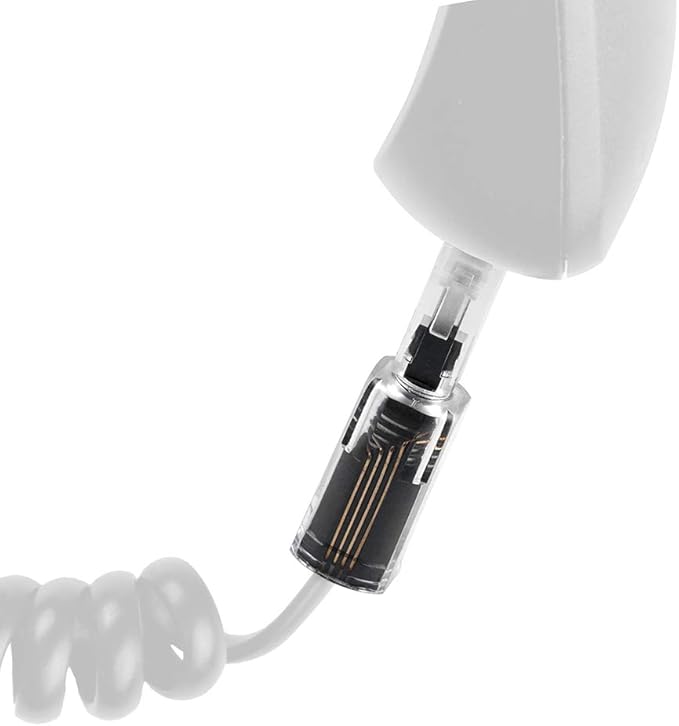 Power Gear Telephone Cord Detangler, 10 Pack, Tangle-Free 360 Degree Rotation, Plug into Landline Phone Handset, for Use in Home or Office, All Brands, Black, 52230
