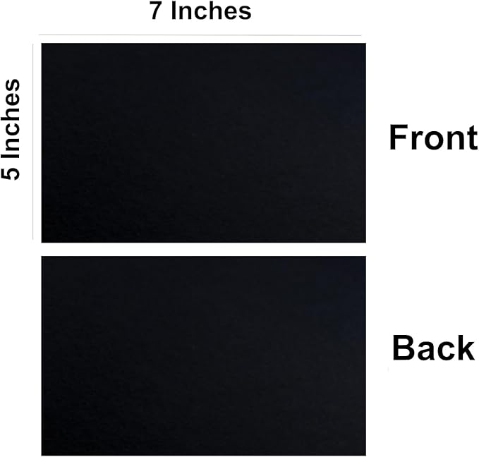 Baisunt 50 Pack 5x7 Black Cardstock Paper Blank Thick Heavyweight 92lb Card Stock for Making Greeting Cards, Invitations cards, Photos, Postcards
