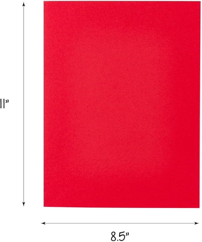 Hygloss Assorted Bright Colored Paper - 24 lb, 89 GSM, Acid-Free, Fade-Resistant, 8.5x11-Inch Letter Size Color Copy Paper, 48 Sheets, 12 Colors