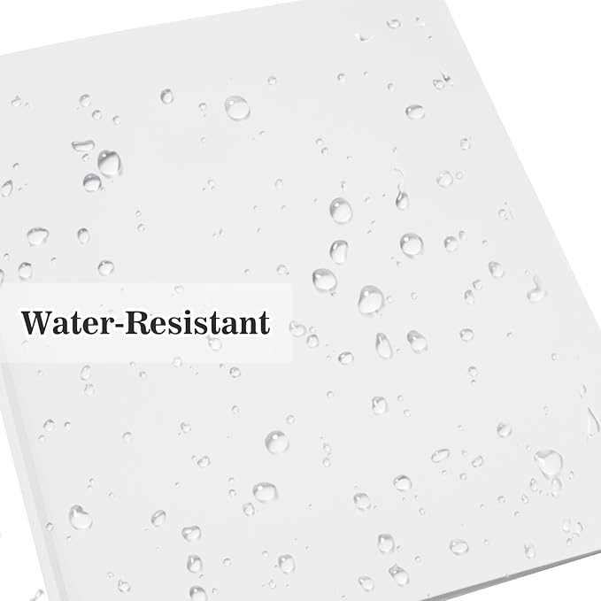 60-Pack Plastic Folders with Pockets and Prongs,2-Pocket Folders with 3 Fasteners, Poly Folders Holds 8-1/2" x 11" Paper for School/Office/Home, White