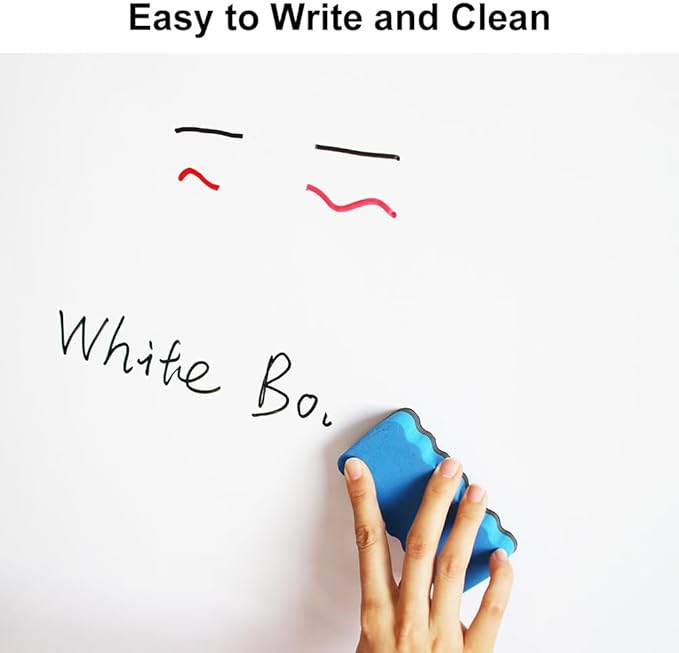 DEVELOP Magnetic Dry Erase White Board 24x36 Inch, Aluminum Frame Wall-Mounted Whiteboard with Detachable Marker Tray & Magnetic Surface for Home Office Classroom Kitchen Memo