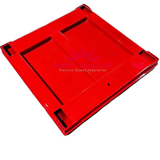 Liberty LS-700-4X6 Heavy Duty General Purpose Floor Scale | 48" x 72" | Capacity of 1000 lbs x 0.2 lb + Red