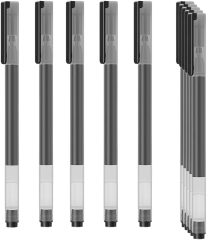 Gel Ink Pens, 0.5mm Fine Point Quick Dry Smooth Writing Pens High-End Series for Office School Supplies,Pack of 10,Black
