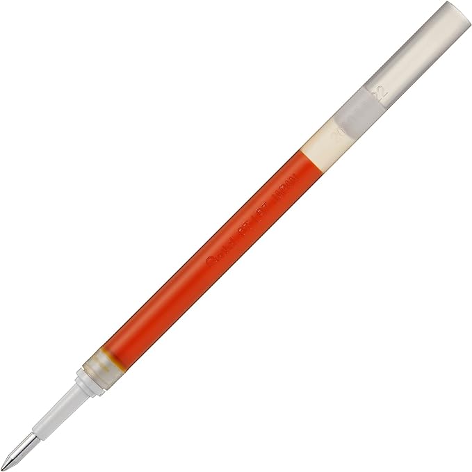 Pentel Refill Ink - For EnerGel Gel Pen, 0.7mm Metal Tip, Medium, Yellow Ink, 12 pack (LR7-G)