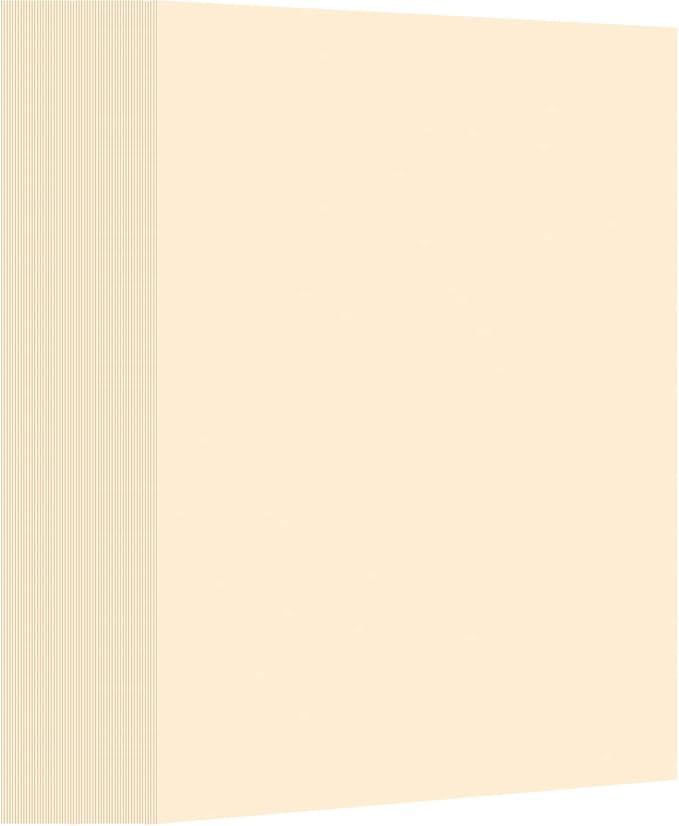 Fainne 150 Sheets Card Stock Paper, 67lb Cover Medium Weight Cardstock, 8.5 x 11 Inch Cream Paper for Crafts, Coloring, Announcements, Printing at School, Office, Home