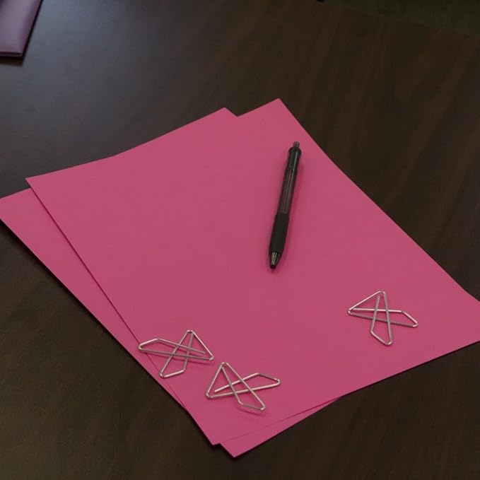 JAM PAPER Colored 24lb Paper - 90 gsm - 8.5 x 11 - Ultra Fuchsia Pink - 100 Sheets/Pack