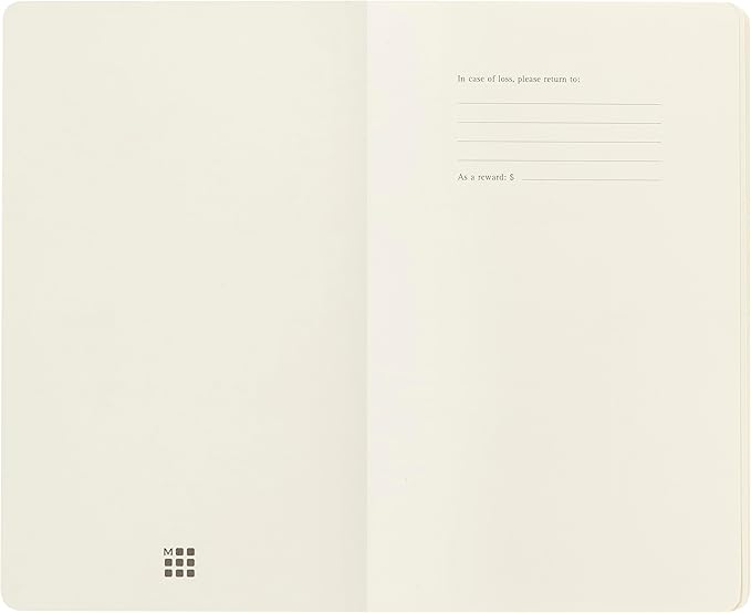 Moleskine Volant Journal, Soft Cover, Large (5" x 8.25") Plain/Blank, Forget-Me-Not Blue/Amber Yellow, 96 Pages (Set of 2)