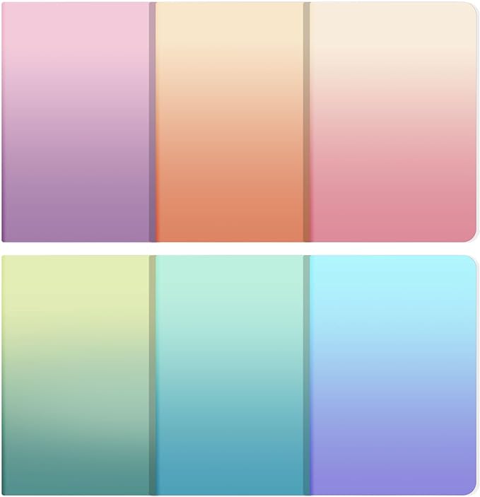 Ddaowanx Notebooks, Journals in Bulk, Blank Paper Sketchbooks, 72 Pages, 36 Sheets, 80GSM, 8.3x5.5 Inch, A5 Size, Travel Writing Notebooks Journal for Office School Supplies (Blank-48pack, Gradient)