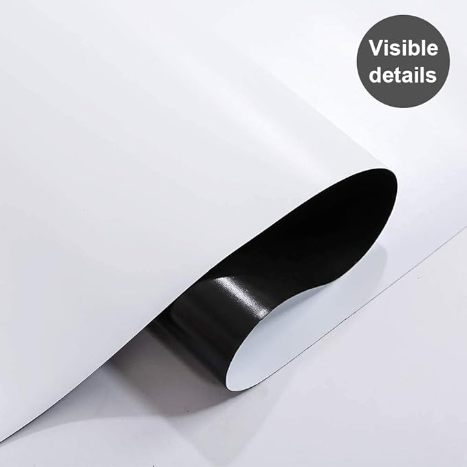 Magnetic Whiteboard Contact Paper for Wall 36 x 24 inches, Magnetic Dry Erase White Board Sticker with Non-Adhesive Backing for Office Home School