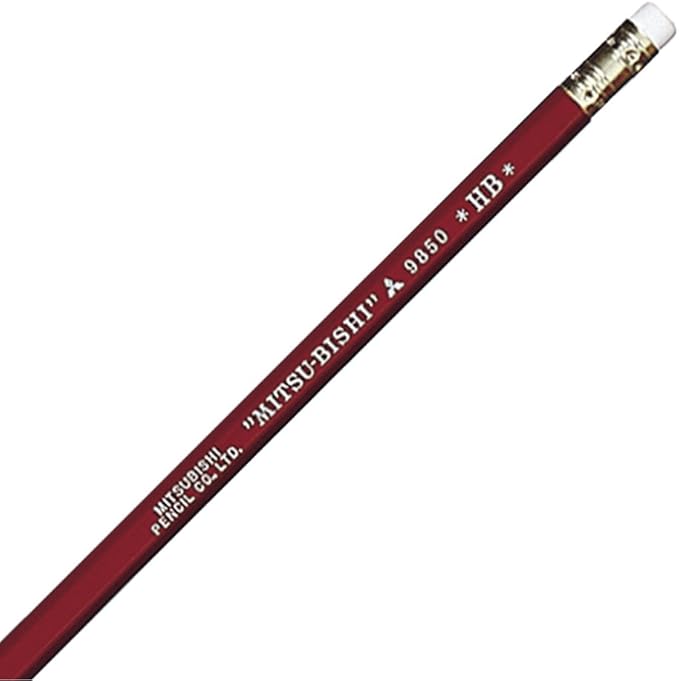 三菱鉛筆 B. Toys Mitsubishi Pencil with Pencil Eraser 9850 Hardness HB K9850HB