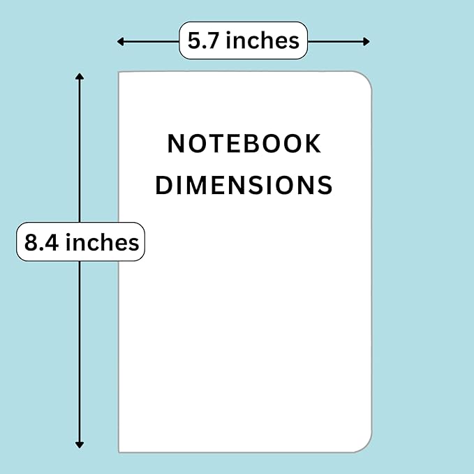 RICCO BELLO Wide Ruled Hardcover Diary Journal School Notebook for Kids, Tweens - Bookmark, Band Closure, Storage Pocket, 5.7 x 8.4 Inches, 192 Pages, (Green Camouflage)