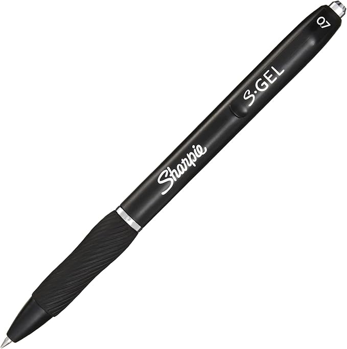 Sharpie S-Gel, Gel Pens, Drawing Pens, Gel Ink Pens For Journaling, Writing Pens, Coloring Pens, Medium Point Pens (0.7Mm), Black Ink Gel Pen, 36 Count