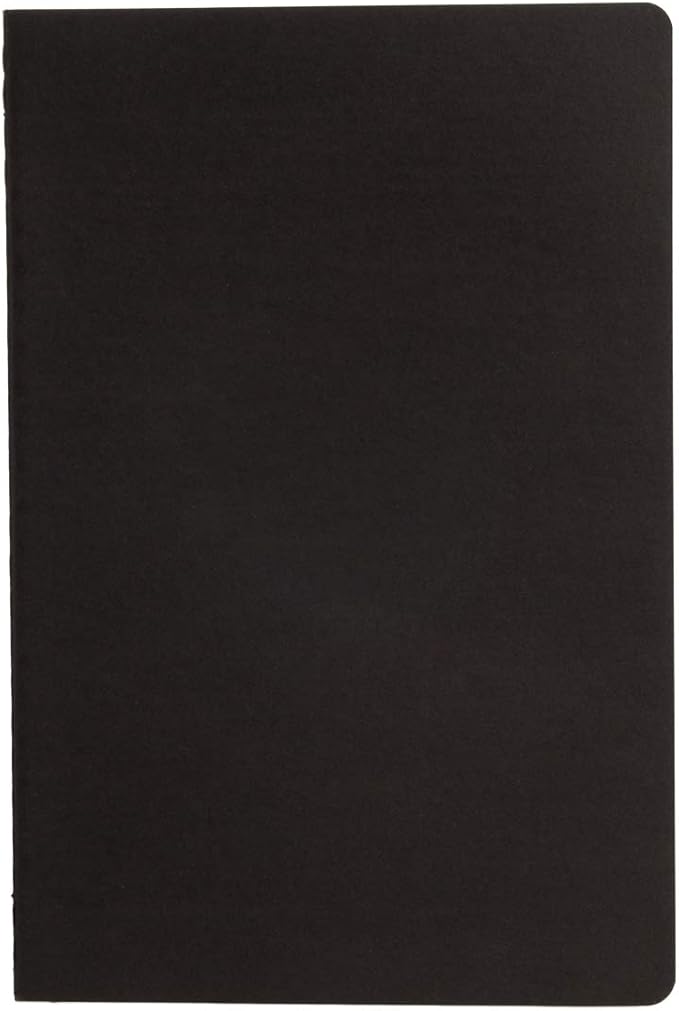 Simply Genius A5 Notebooks for Work, Travel, Business, School & More - College Ruled Notebook - Softcover Journals for Women & Men - Lined Note Books with 92 pages, 5.5" x 8.3" (Black, 6 pack)
