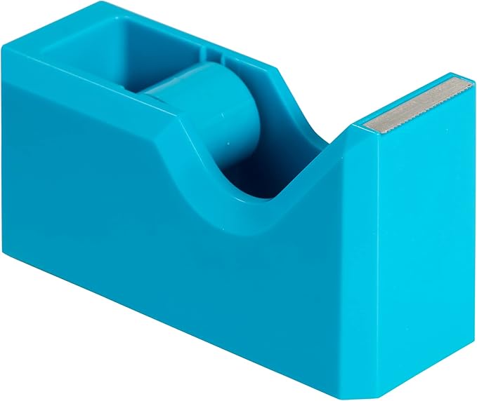 JAM PAPER Colorful Desk Tape Dispensers - Blue - Sold Individually