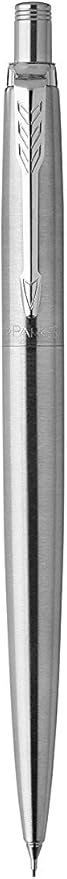 Parker Jotter Mechanical Pencil, Stainless Steel with Chrome Trim, 0.5mm, HB #2, Smooth & Precise, Signature Retractable Design, Gift Boxed
